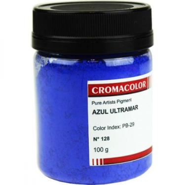 Imagem de Pigmento Artístico Cromacolor 100g 128 Azul Ultramar