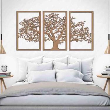 Imagem de Quadro Decorativo Árvore Da Vida 3Mm Vado - Mdf/Cru - Decoarts