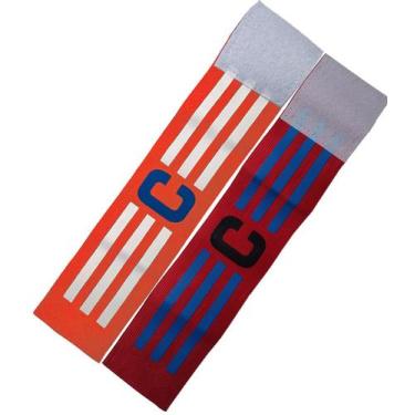 Imagem de Faixa de Capitão Braçadeira de Futebol Kit com 2 Unidades - Estilo Bol