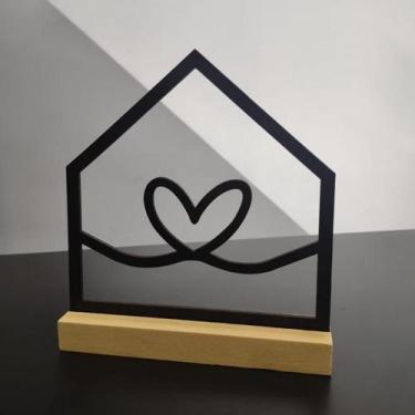 Imagem de Placa Decorativa Mdf Base Madeira Enfeite Amor Gratidão - LU JPDECORAC