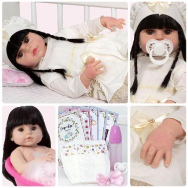 Imagem de Bebe Reborn 100% Silicone Princesa Morena Envio Imediato - Cegonha Reb