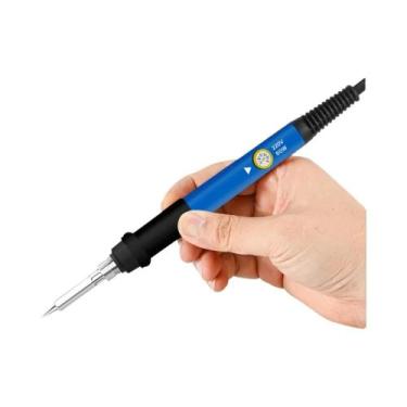 Imagem de Ferro de Solda 60W com Temperatura Ajustável - Mini Estaca de Retrabal