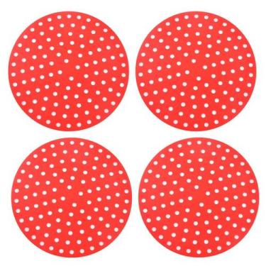 Imagem de Kit 4 Tapetes Airfyer Protetor Silicone Antiaderente 19cm - CLASS HOME