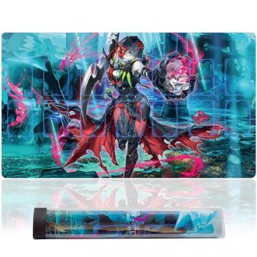 Imagem de sabermaster Dark Witch playmat for yugioh playmat Gaming Competition Pad Mat Card Binder Deck 23.6x13.7in