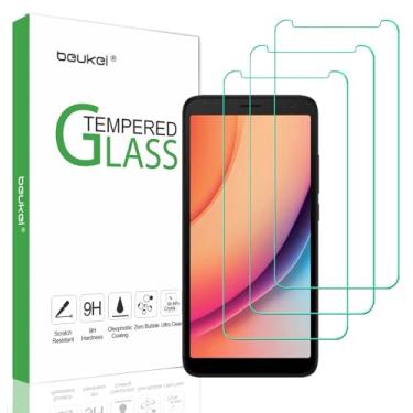 Imagem de beukei (Pacote com 3) Projetado para protetor de tela TCL K11 de vidro temperado, antiarranhões, sem bolhas, dureza 9H