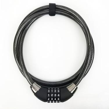 Imagem de Onguard Cadeado de bicicleta com combinação de cabos com segurança reforçada, flexibilidade de 1,8 m