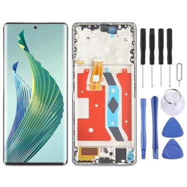 Imagem de Substituição da tela móvel Para Honor Magic5 Lite Digitalizador de tela LCD original com quadro com quadro Ecrã LCD