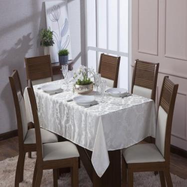 Imagem de Toalha de Mesa Luxo Tecido Jacquard  04 Lugares 1,35x1,35 Quadrada - C