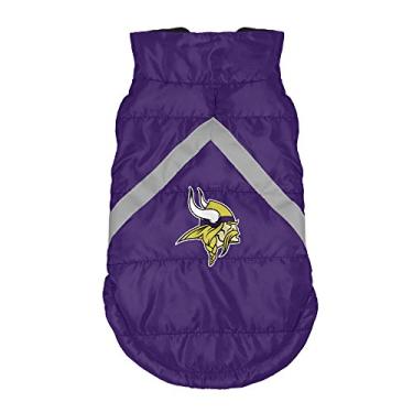 Imagem de Littlearth Colete adulto unissex NFL Minnesota Vikings Pet Puffer, cor do time, xícara de chá