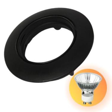 Imagem de Spot de embutir preto com dicroica gu10 50w - Decorshop, 220V