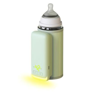 Imagem de Manga de Aquecimento de Mamadeiras, Aquecedor Rápido de Mamadeiras para Leite Materno ou Fórmula para Bebês, Aquecedor de Mamadeiras Portátil Com Bateria de 6000mAh, Controle de