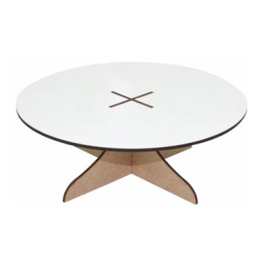 Imagem de Suporte Mini Bolo Doces Linha Premium - Mdf Branco - Modernarte