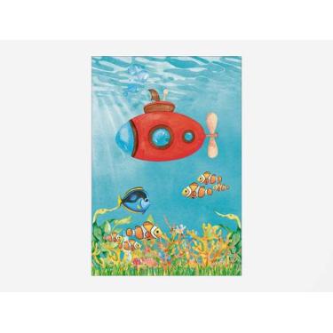 Imagem de Painel De Festa Vertical 1,50 x 2,20 - Fundo Do Mar Submarino Cute 007