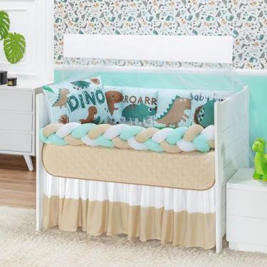 Imagem de Kit Berço Americano Nacional Astronauta Menino Marinho 11 Peças - Coro