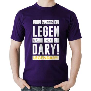 Imagem de Camiseta Algodão It's gonna be Legendary - Foca na Moda, Roxo, GG