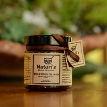 Imagem de Geléia Artesanal Naturi's  210g  Sabor Morango com Pimenta - Naturi's 