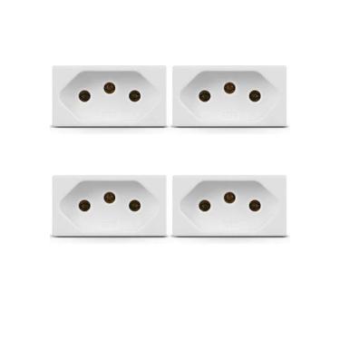 Imagem de Kit 4 Modulo Tomada De 20A Branca Steck Stella 868061