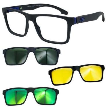 Imagem de Oculos Mormaii Swap NG2 6153 Preto A41 Com 3 Clipons Escolha, G15, Ver