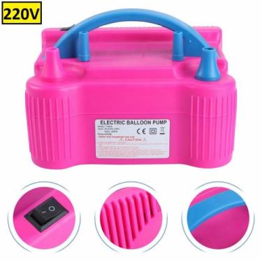 Imagem de Mini compressor ar elétrico maquina enche enchedor infla soprar bexiga