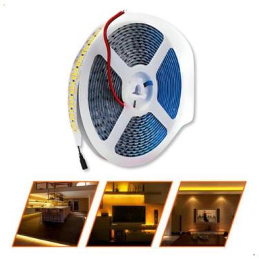 Imagem de Fita De Led 5m 240led/m Ip20 12v Âmbar 2500k Para Sanca - VLED