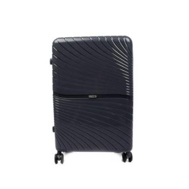 Imagem de Mala Tonin Rubi Curvas Linhas Grande Cinza Escuro-Unissex