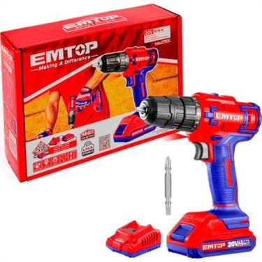 Imagem de Furadeira/Parafusadeira Emtop 20V 45N Bt2A+Carr - EMTOP TF