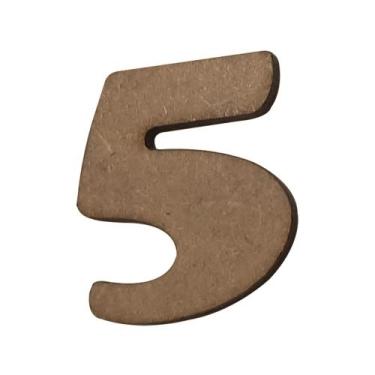 Imagem de Número para Aplique Kit 100un Artesanato 2,5cm Mdf Madeira - ATACADÃO 