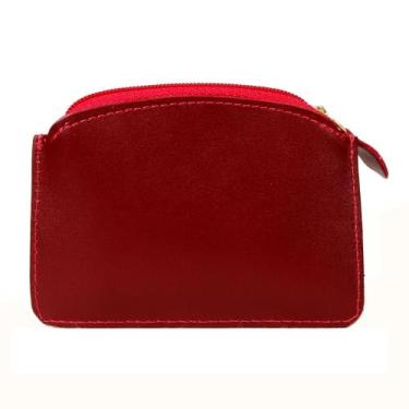 Imagem de Mini Carteira Artlux Feminina de Couro 489, Vermelho