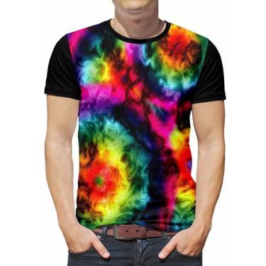 Imagem de Camiseta Tie Dye Masculina Roupas Verão Tai Dai Est2 - Alemark, DRY-FI