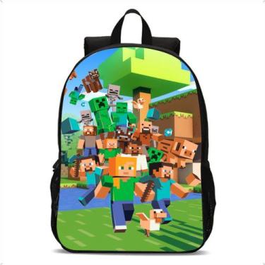 Imagem de Mochila Infantil Escola Game Minecraft De Costas Lançamento - Broome, 