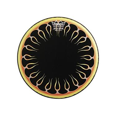 Imagem de Remo Bateria de baixo com estampa de chamas personalizadas de 55,88 cm (22")