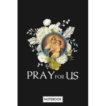 Imagem de Our Lady Virgin Mary Catholic B29314 Notebook: Matte Finish Cover, Lined College Ruled Paper, Journal, Diary, Planner, 6x9 120 Pages