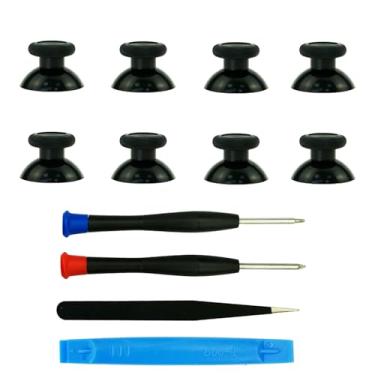Imagem de CTHTBZ 8PCS Replacement Thumbstick for Xbox one S/X/Elite Controller, Joysticks Repair Kit for Xbox Series X & S Controller, Custom Analog Thumb Sticks Parts for Xbox Core Controller (Black)