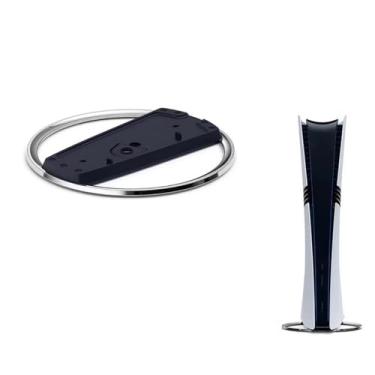 Imagem de ZLiT Suporte vertical de console para PS5/PS5 Slim/para console PS5 Pro, suporte horizontal antiderrapante, acessórios de base para estação (preto)