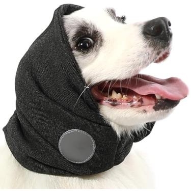 Imagem de Spajoy Moletom com capuz calmante para cães para alívio da ansiedade, chapéu redutor de ruído, capas de orelha de cachorro para banho, tempestades, protetores refletivos de orelha de cachorro proteção