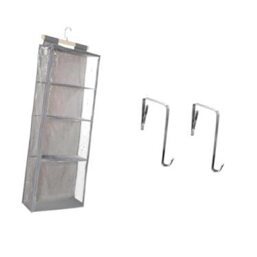 Imagem de IEUDNS Organizador sobre a porta, bolsos de armazenamento de grande capacidade, janela visualizada atrás da porta, armazenamento para bonecas, produtos de