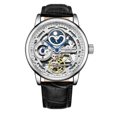 Imagem de Relógio Masculino Stuhrling Esqueleto 3917 Automático 43mm, Prata
