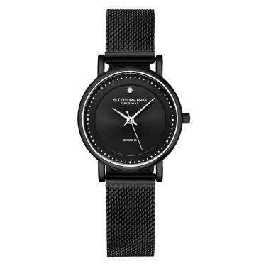 Imagem de Relógio Feminino Stuhrling Elite 4005 Quartzo 29mm, Preto Clássico