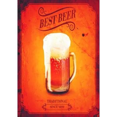 Imagem de Placas Decorativas Retro Para Área Gourmet Bebidas Cerveja Àrea de Chu
