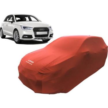 Imagem de Capa Automotiva Para Audi A1 Tecido Helanca Lycra Cor Preta - Mz, Verm