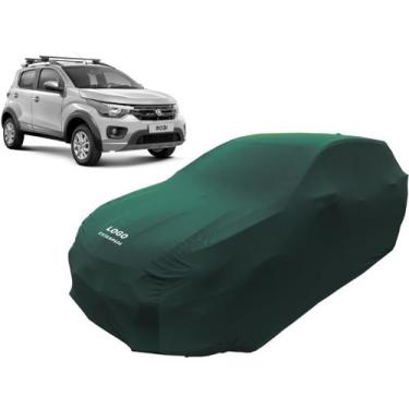 Imagem de Capa De Tecido Com Logo Fiat Mobi Melhor Durabilidade - Mz, Verde