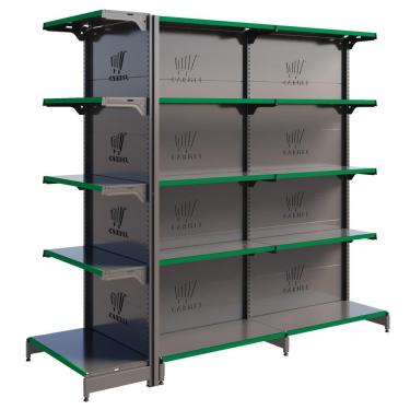 Imagem de Gôndola Centro 1 Ponta 1 Inicial E 1 Continuação 1,70 m 40KG FIT Expositor de Supermercado Amapá