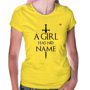Imagem de Baby Look A girl has no name - Foca na Moda, Amarelo, M