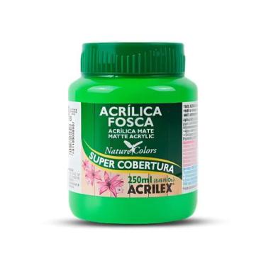 Imagem de Tinta Acrílica Acrilex Fosca 250ml Escolha a Cor, 510 - VERDE FOLHA