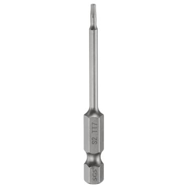 Imagem de HARFINGTON TT7 Chave de fenda Torx de segurança 2,56" (65 mm) de comprimento 1/10.2 cm haste sextavada magnética à prova de adulteração 6 pontos estrela parafusadeira broca S2 ponta de furo de aço