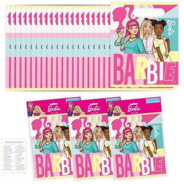 Imagem de Conjunto de 24 Bolsas para Festa de Aniversário da Barbie + Lista de V
