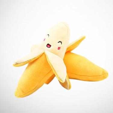 Imagem de BANANA PELÚCIA Brinquedo Pet para Cachorro e Gato com Apito