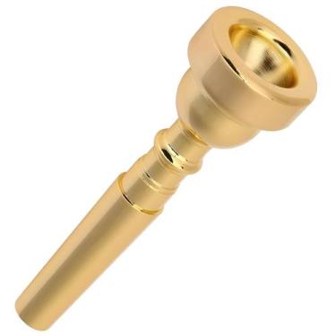 Imagem de Bocal De Metal Sopro Para Trompete Laqueado Dourado Modelo 3C - RPC