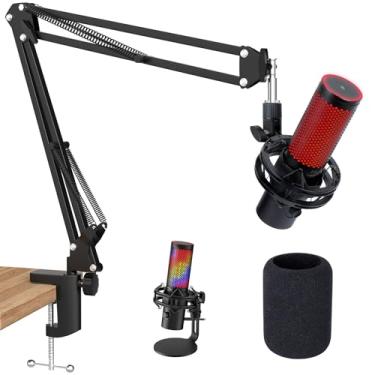 Imagem de SUNMON Quadcast 2 Boom Arm, Mic Arm Microphone Arm Para Hyperx Quadcast 2 Com Hyperx Quadcast 2 Pop Filter, Adaptador De 3/8" Para 5/8", Por