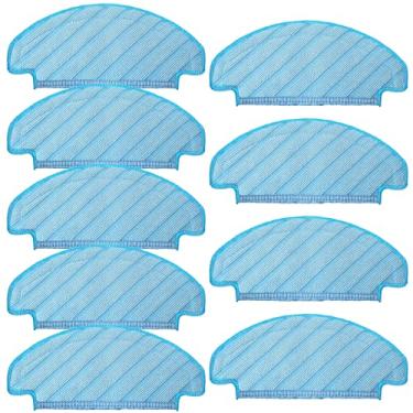 Imagem de 9 peças de placa de esfregão de tanque de água compatível com ECOVACS DEEBOT para T8 N8 Pro T8 Max T8 AIVI acessório para kit de limpeza OZMO Pro peças de reposição opcionais